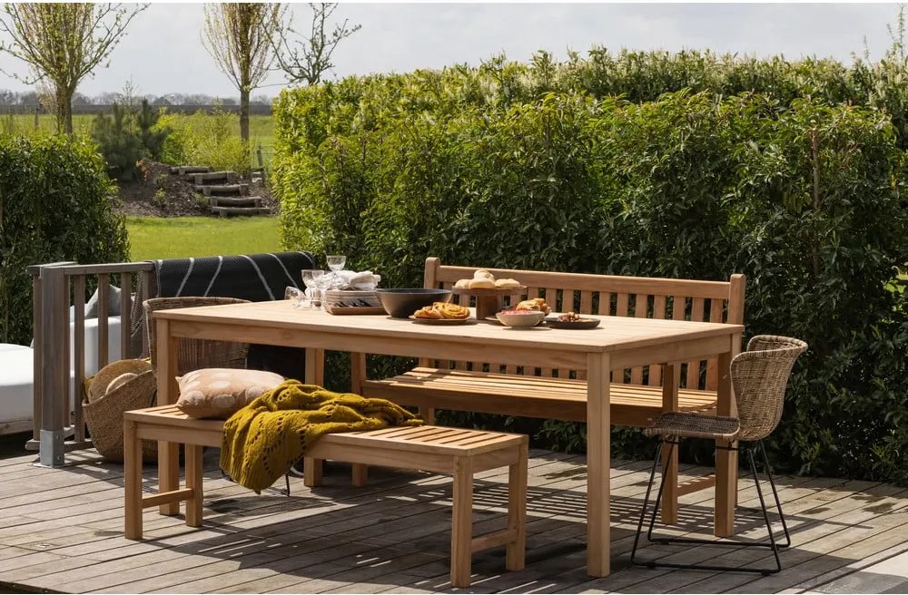 Scaune de grădină în culoare naturală 2 buc. din ratan artificial Wings – WOOOD