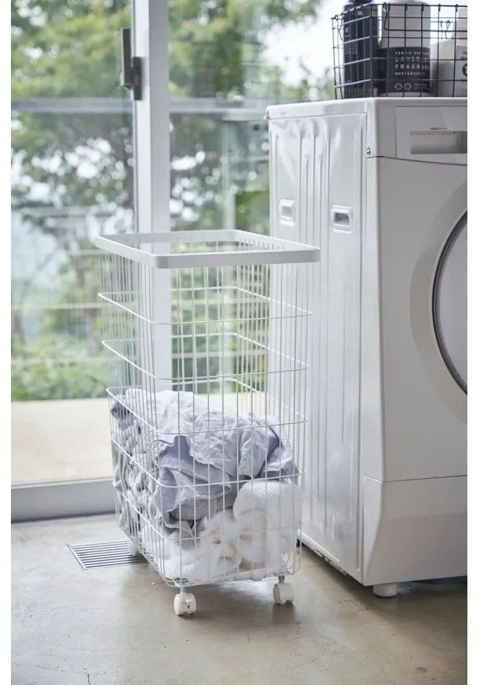 Coș de rufe alb din metal 55 l Tower – YAMAZAKI