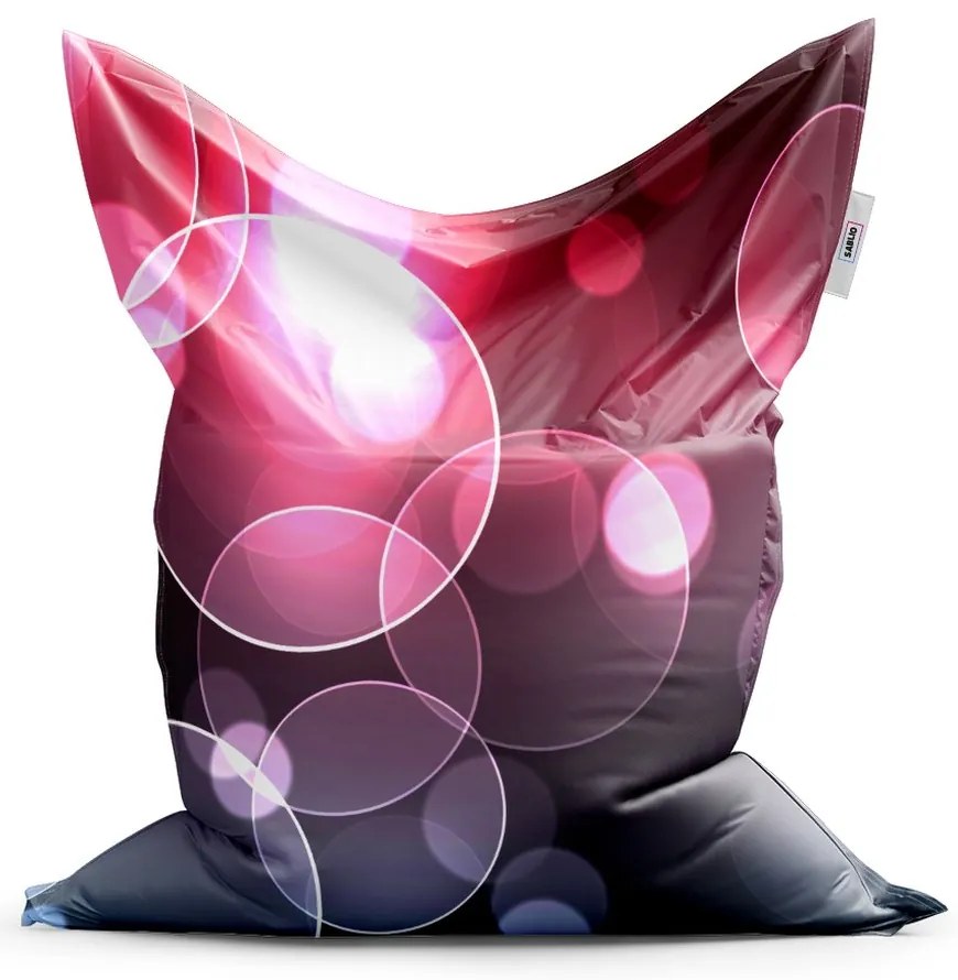 Sac de șezut Classic abstracție cu baloane - pentru copii, roz