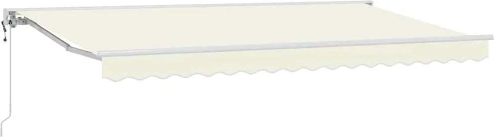 vidaXL Cadru de copertină Crem 350 x 200 cm Poliester cu Acoperire PU