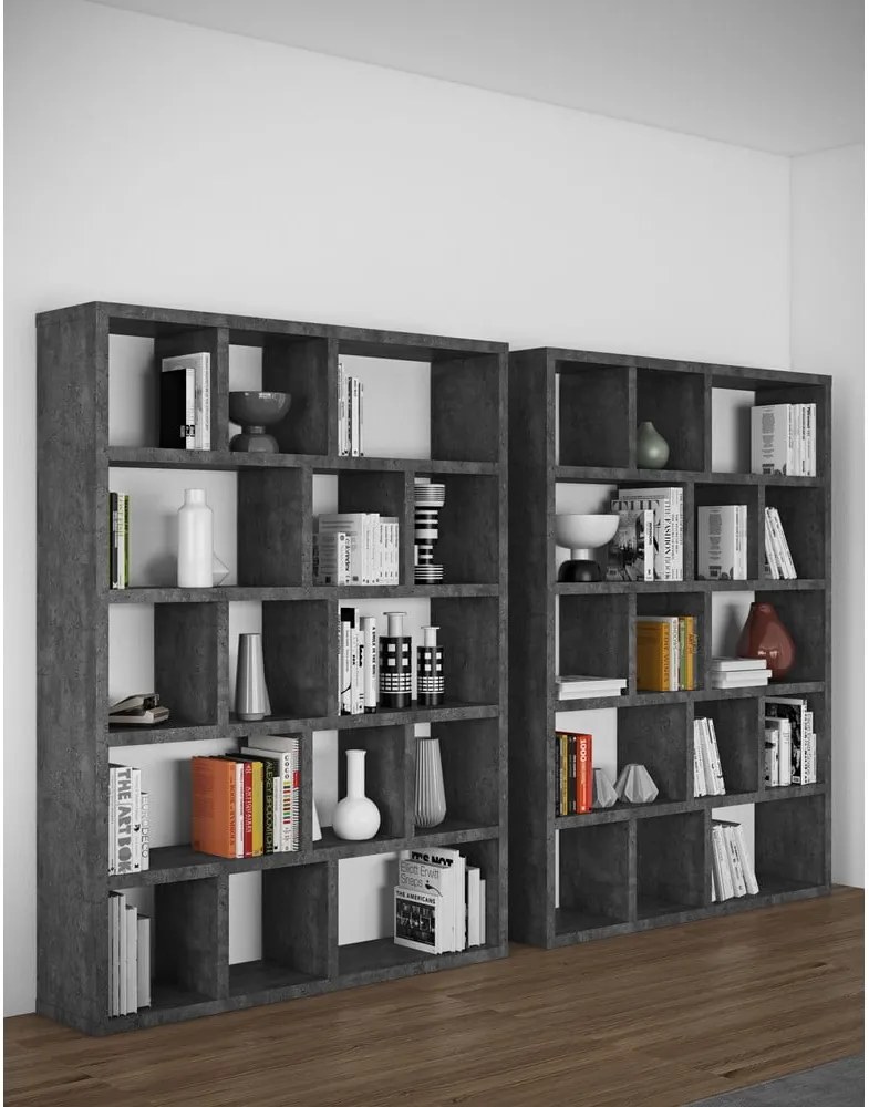 Bibliotecă în decor de beton TemaHome Berlin