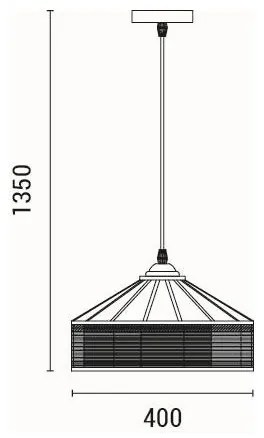 Lustră pe cablu 1xE27/15W/230V bej