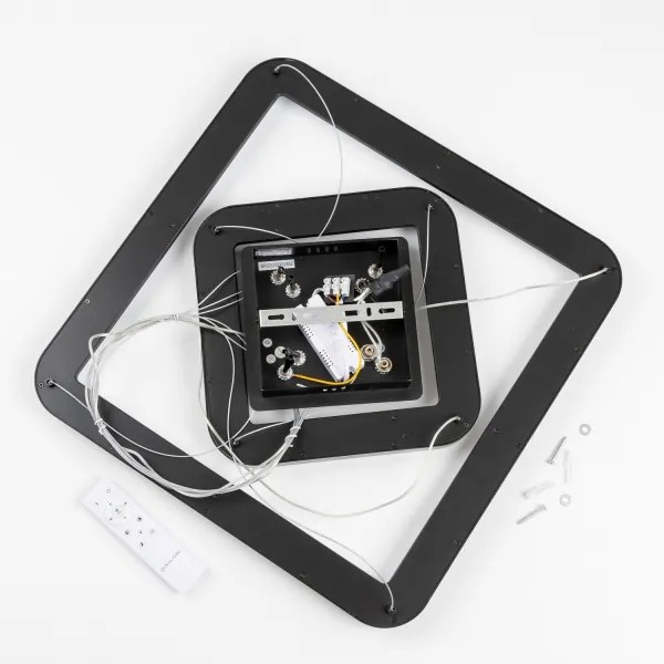 Brilagi - lustru LED dimabil suspendat pe cablu FALCON SLIM LED/78W/230V 50x50 cm negru + telecomandă