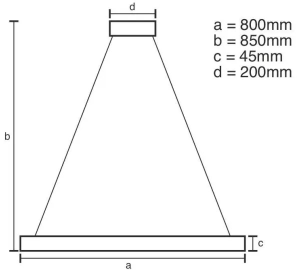 Lustră LED dimabilă pe cablu LED/100W/230V 3000-6500K + telecomandă