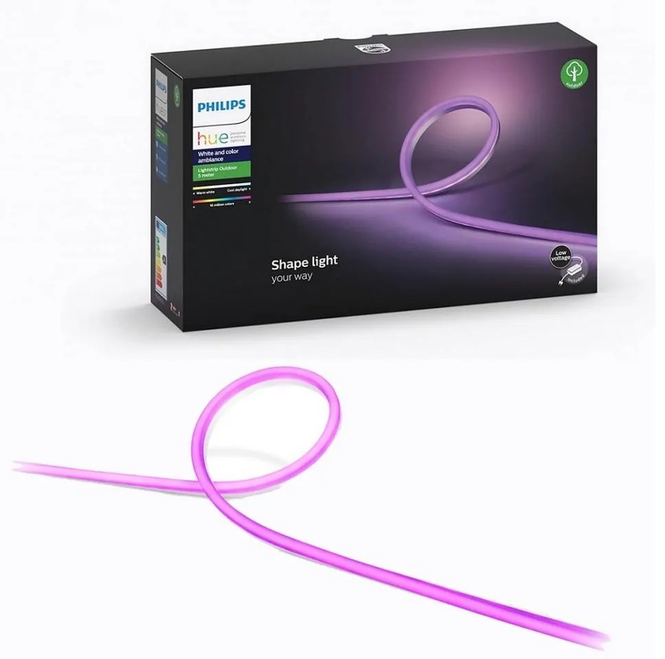 LED RGB Bandă Philips Hue Outdoor Strip LED/40W 5m IP67