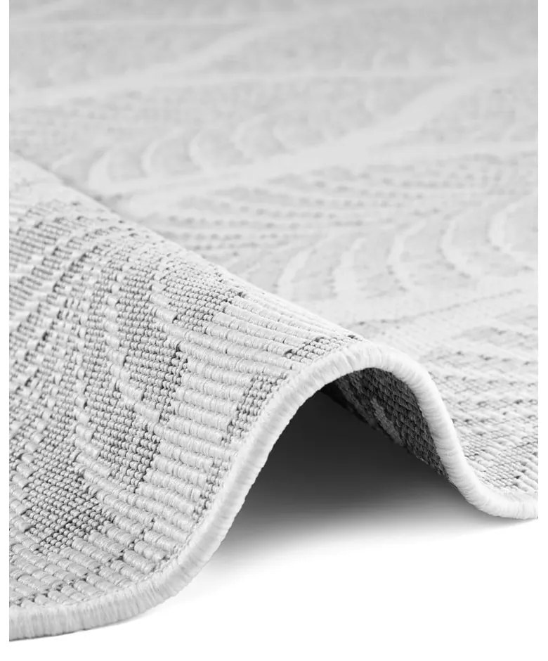Covor pentru exterior și interior gri/fildeș rotund ø 160 cm Duet Liora – NORTHRUGS