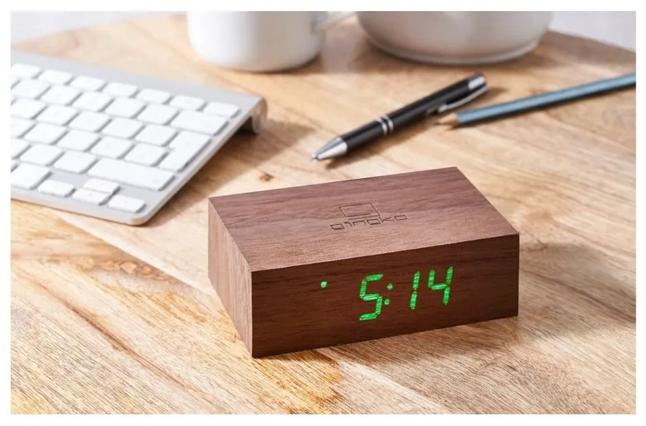Ceas deșteptător digital Flip Click – Gingko