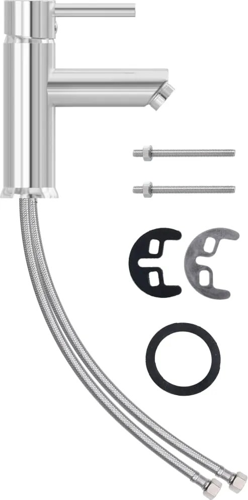 vidaXL Robinet chiuvetă de baie, finisaj cromat, 130x176 mm