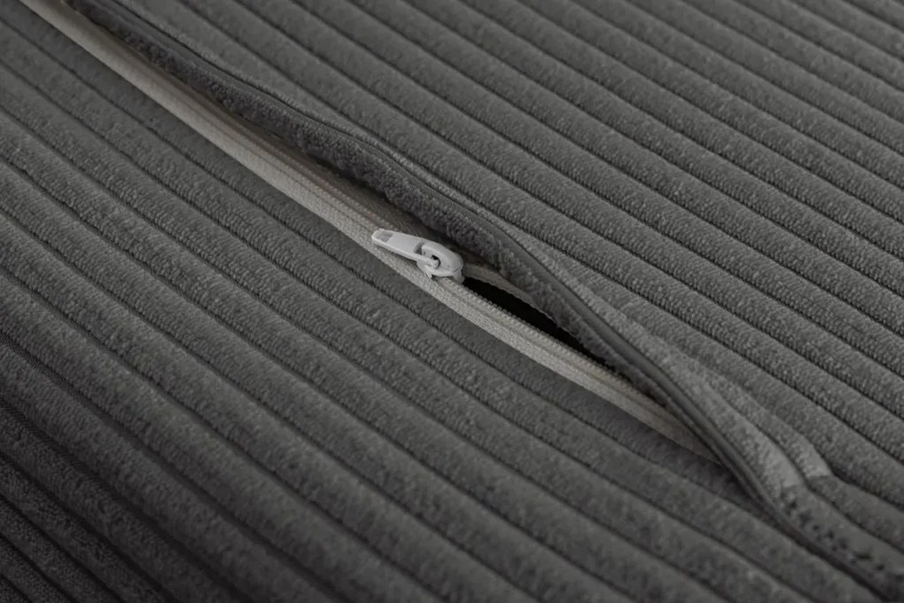 Fotoliu Pat SMART MULTIFUNCTION 100cm catifea raiata gri