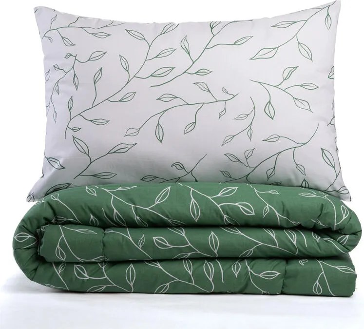 Set de vară pernă şi pilotă FRUNZE VERZI