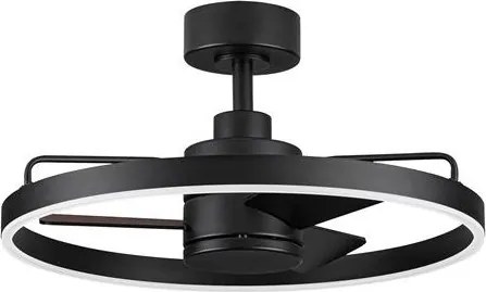 Lustra LED cu ventilator si telecomanda LUNAIR negru