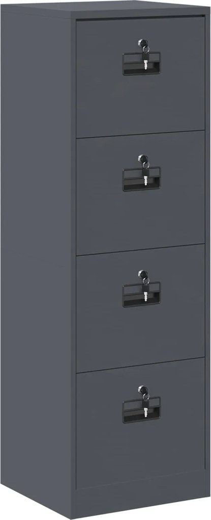 vidaXL Dulap pentru Fișiere cu sertar Antracit 45,5 x 42 x 139 cm