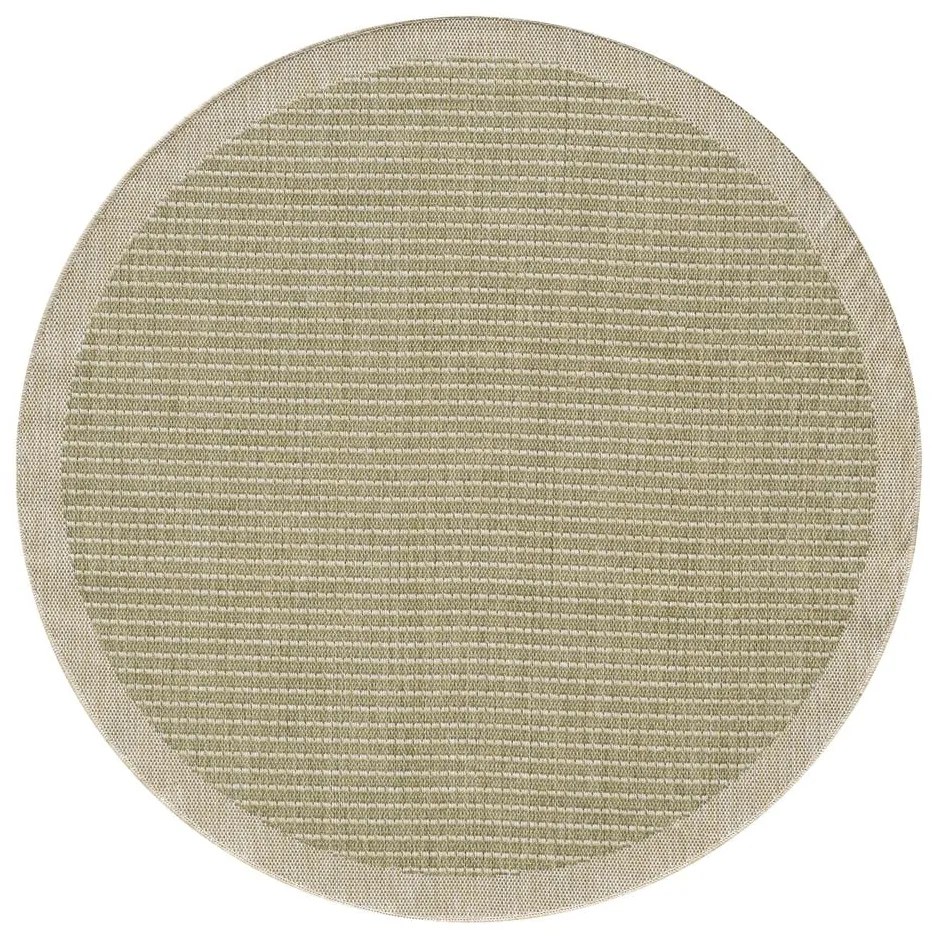 Covor pentru exterior și interior kaki rotund ø 120 cm Giza 1410 – Ayyildiz Carpets