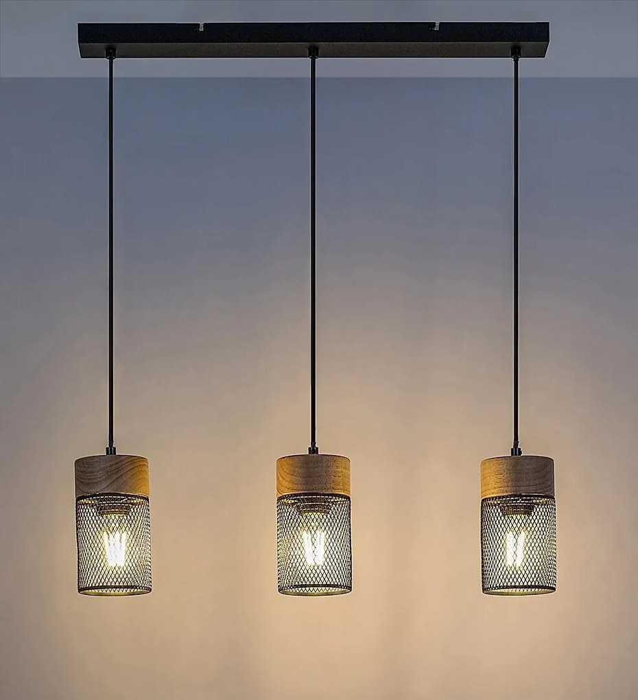 Lustra suspendata stil industrial Callum 3L