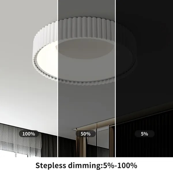 Brilagi - LED dimabil, plafonieră FALCON MODERN LED/30W/230V 40 cm alb + telecomandă