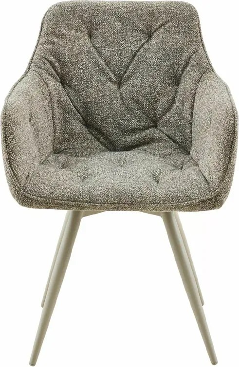 Scaun rotativ de dining MORIX, bej inchis/casmir