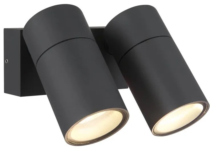 Aplica cu 2 Spoturi iluminat exterior protectie IP44 PIPER