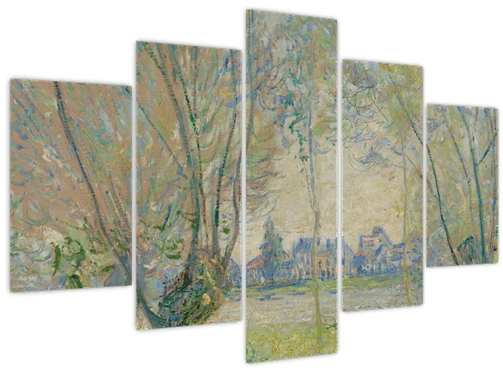 Tablou - Claude Monet, Woman Seated under the Willows, reproducere (150x105 cm)
