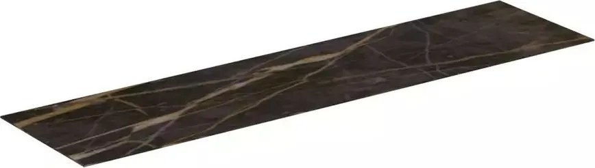 Blat ceramic pentru lavoar Ideal Standard Atelier Conca 200 cm finisaj negru marmura