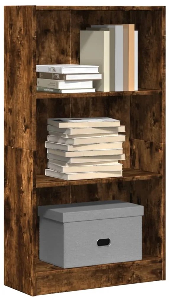 vidaXL Bibliotecă, stejar fumuriu, 60x24x109 cm, lemn prelucrat