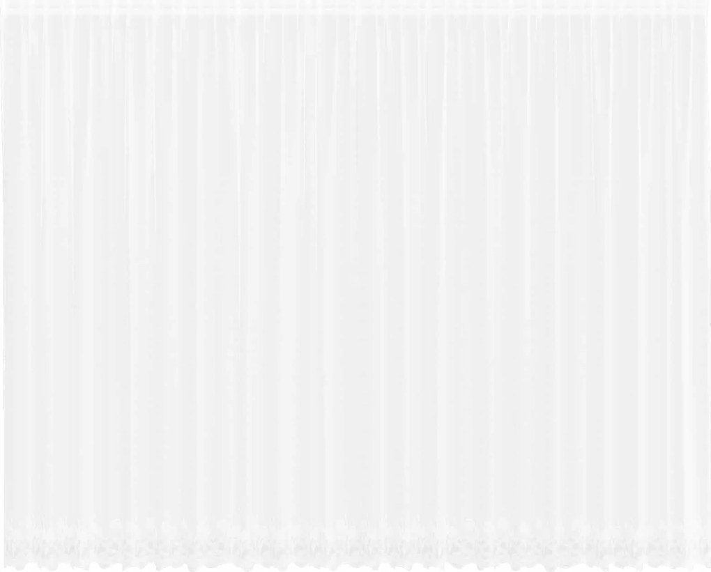 vidaXL Cortină din Dantelă cu perdele Alb 280 x 600 cm Poliester