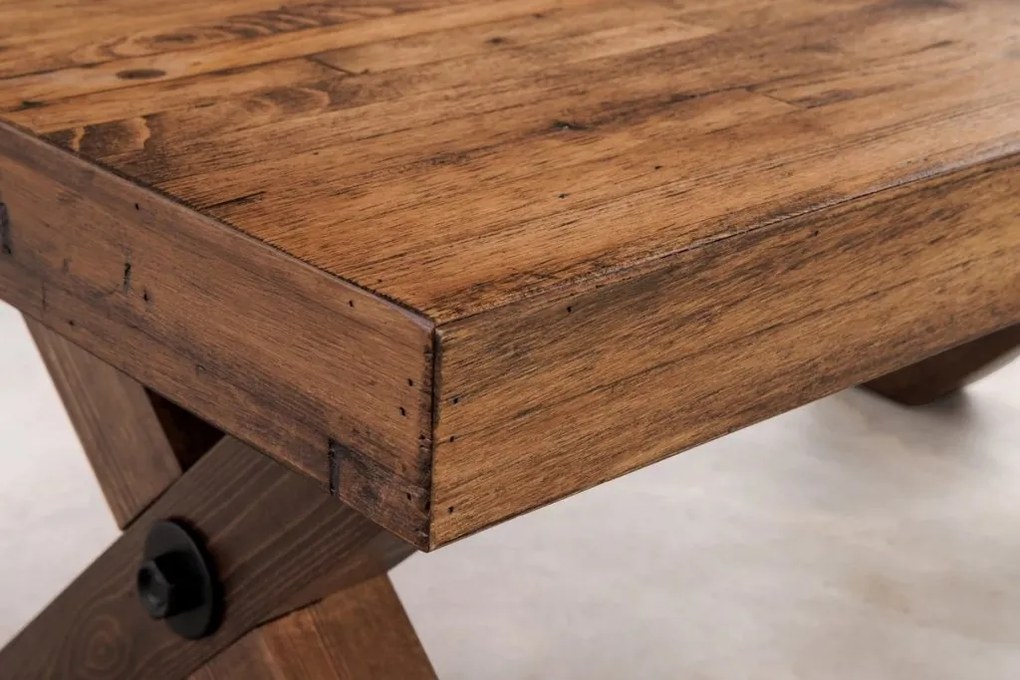 Masuta de cafea design industrial GOLIATH 110cm pin