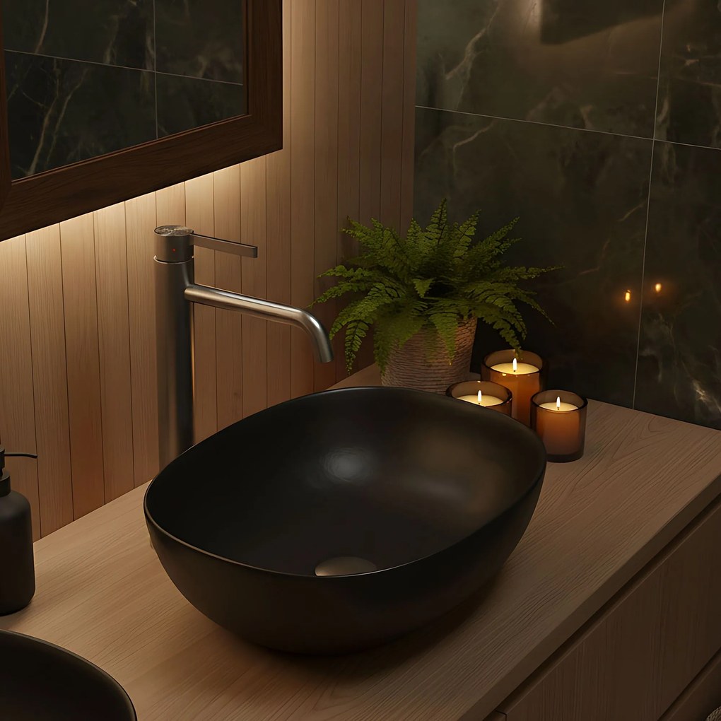 Baterie pentru baie Rea Foster Brush Nickel High