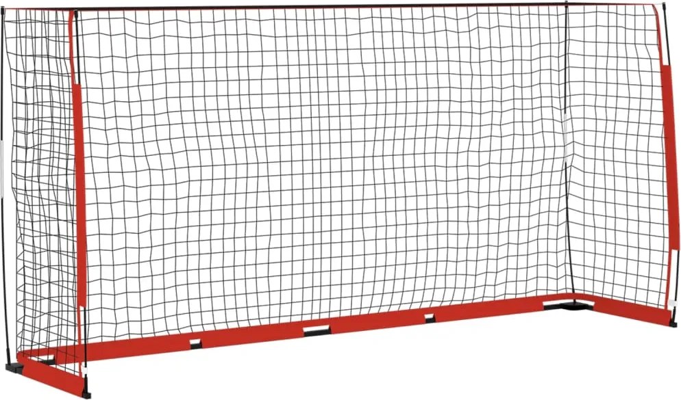 vidaXL Poartă de fotbal, 366,5x91x183 cm, oțel