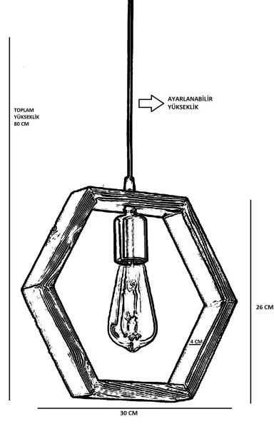 Lustră pe cablu GEOMETRIK 1xE27/60W/230V
