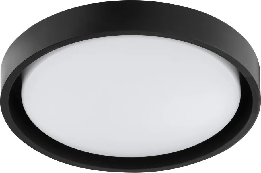 Brilliant - Plafonieră LED SONORA, 12W, 230V, 3000K, Ø 31 cm, negru