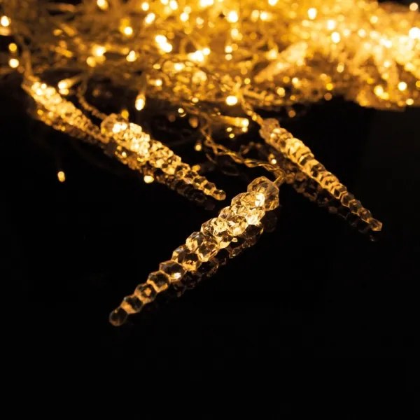 Perdea LED de Crăciun pentru exterior, 180 LED, 3,5 x 0,7 m, IP44, alb cald