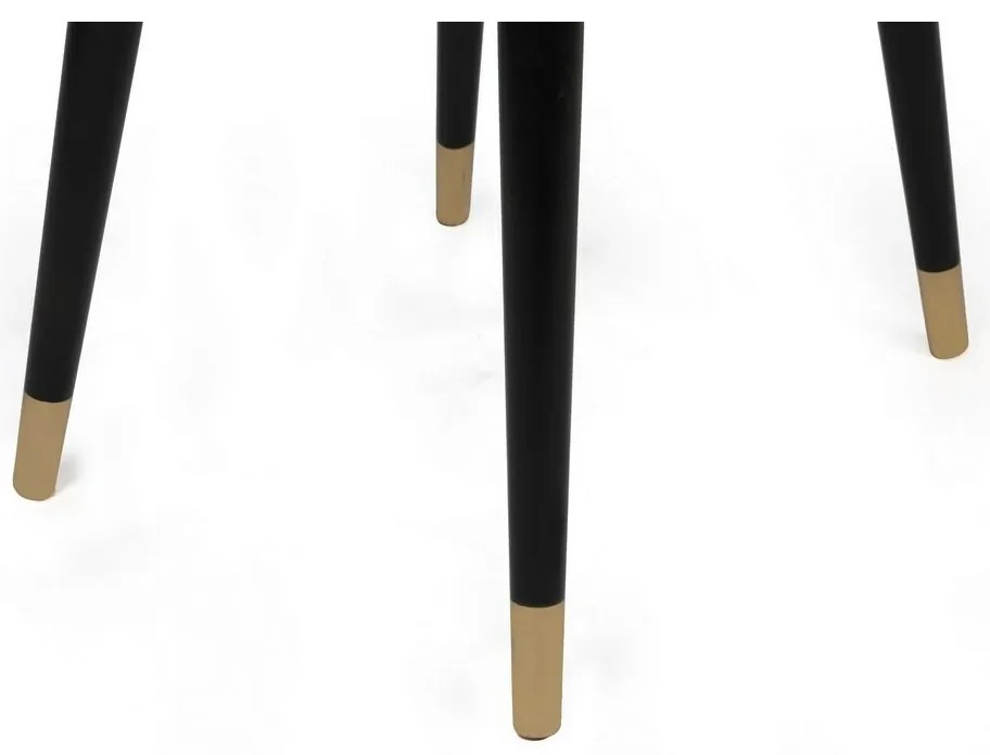 Set de scaune de sufragerie Hugo Anthracite andBlack, 2 bucăți
