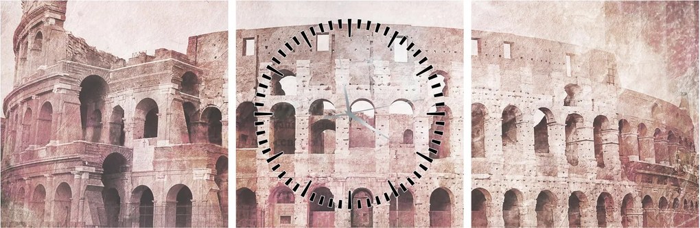 Tablou - Carte poștală de epocă a orașului N⁰2 (cu ceas) (90x30 cm)