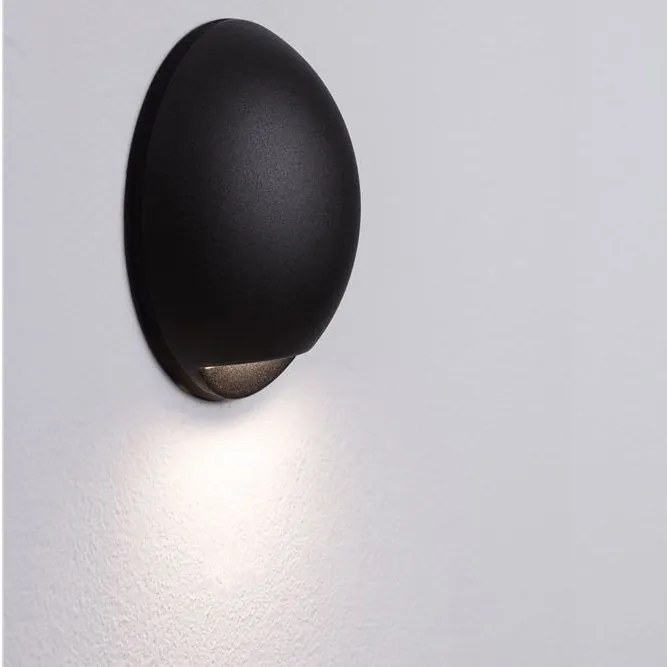 Aplica exterior cu iluminat jos LED IP65 PASSO negru