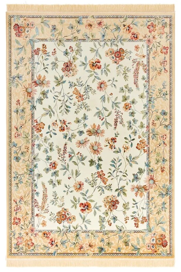 Covor bej din viscoză 135x195 cm Oriental – Nouristan