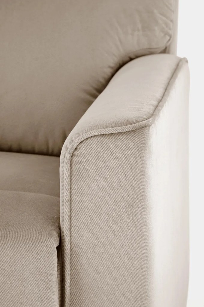 Fotoliu recliner Karim stofa bej H103 cm