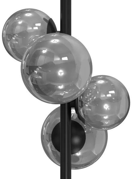 Lampă de masă ONLI PALOMA 4xG9/10W/230V 48 cm negru/fumuriu