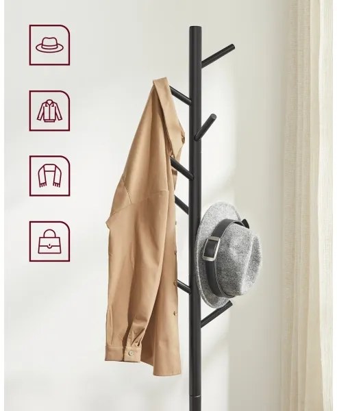 Cuier de podea LINEA, negru