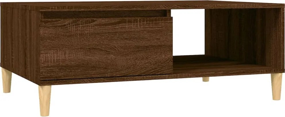 vidaXL Masă de cafea, stejar maro, 90x60x35 cm, lemn compozit