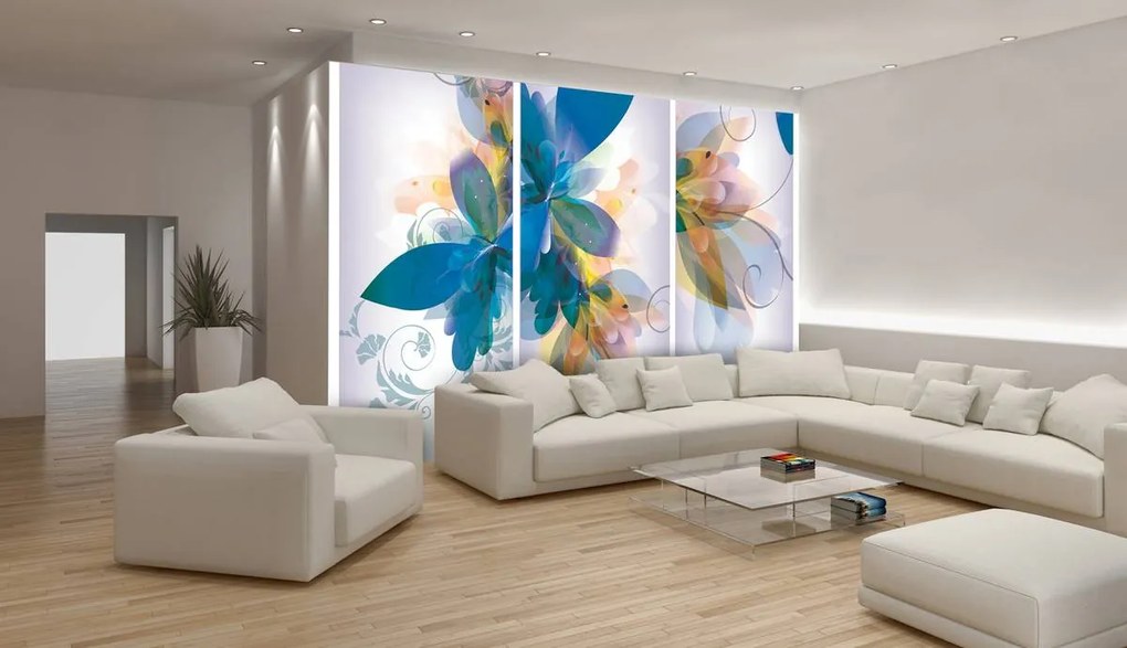 Fototapet - Arta din flori - abstact (152,5x104 cm)