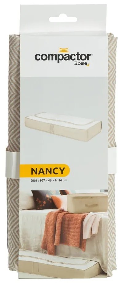 Cutie de depozitare sub pat din material textil Nancy – Compactor