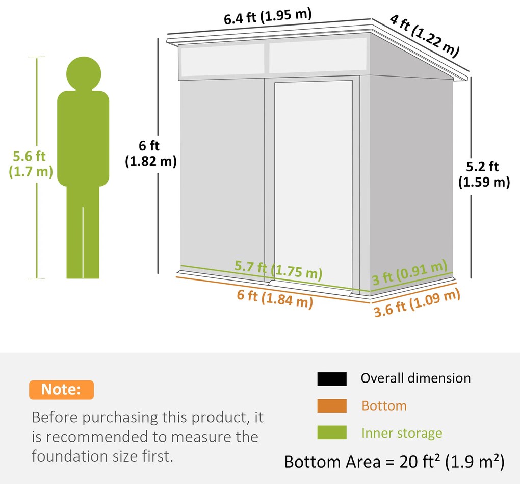 Outsunny Depozit de grădină, Casa de unelte cu ferestre, Orificii de ventilare, Ușă glisantă, Oțel impermeabil, rezistent la intemperii, Gri închis | Aosom Romania