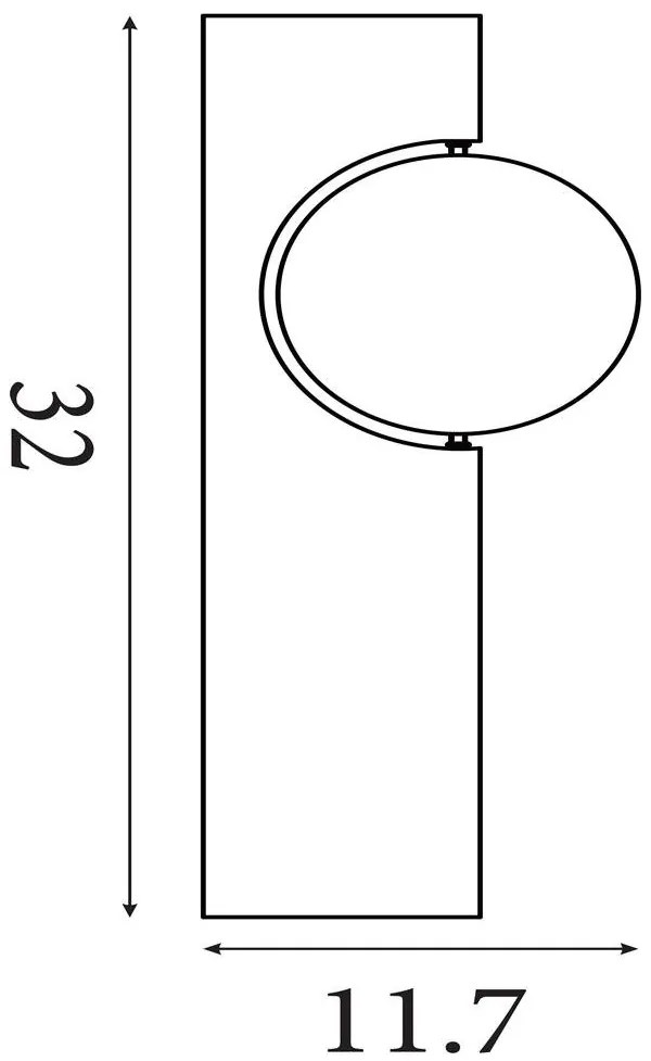Aplica de perete LED Shield