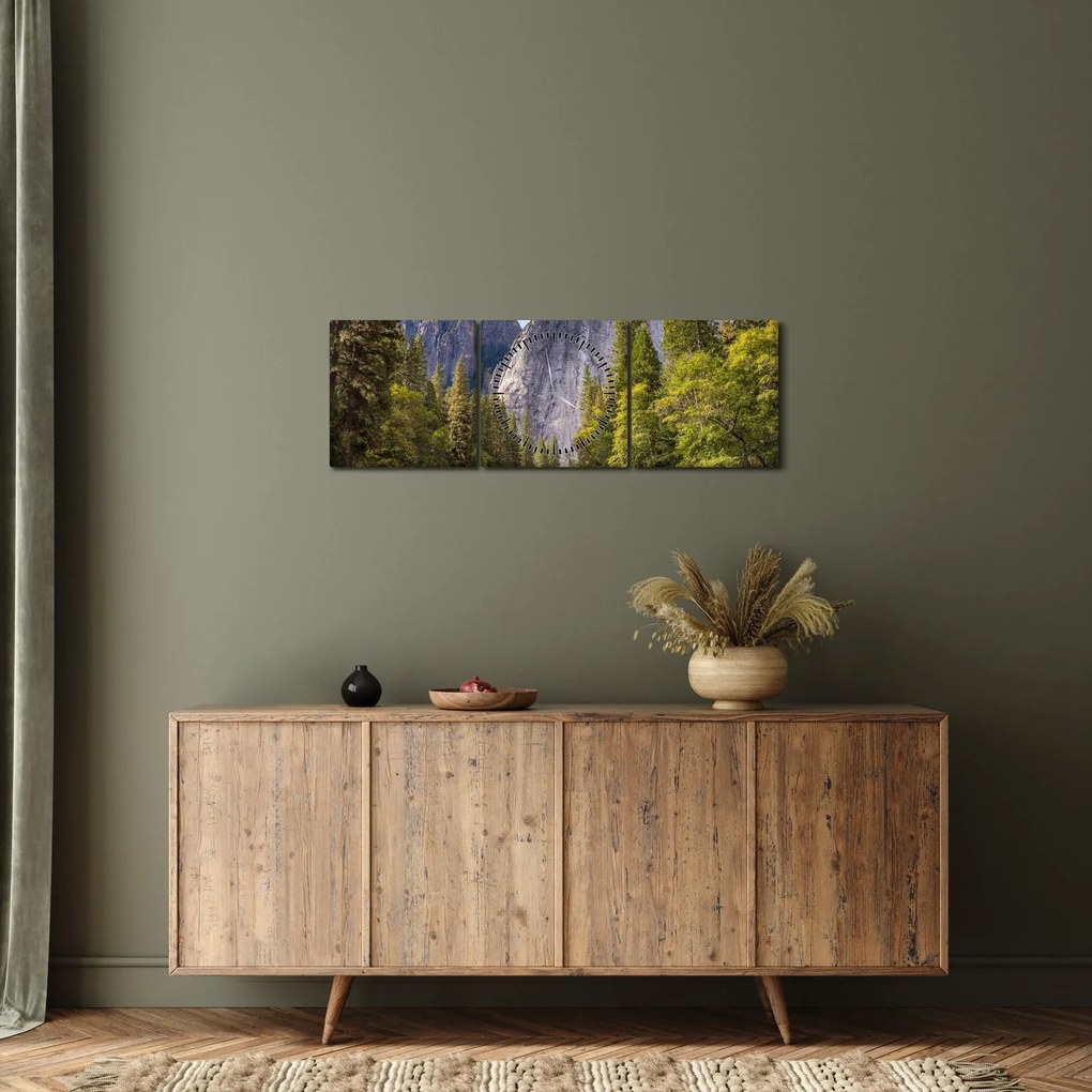 Tablou cu stânci (cu ceas) (90x30 cm)
