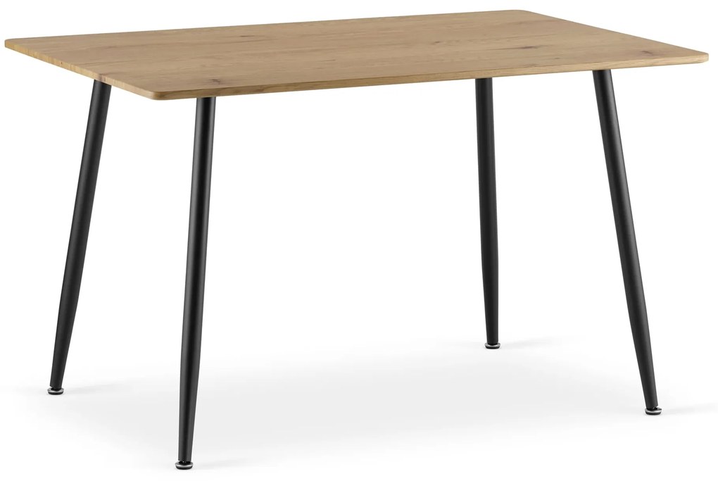 Masa de sufragerie cu blat in decor stejar WERONA 120x80