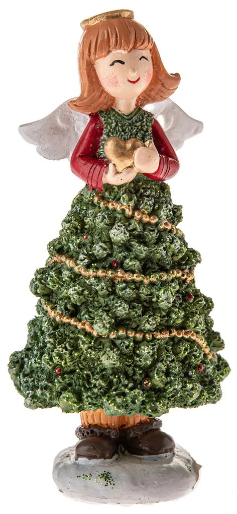 Îngeraș de Crăciun 12,5 cm, poliresină