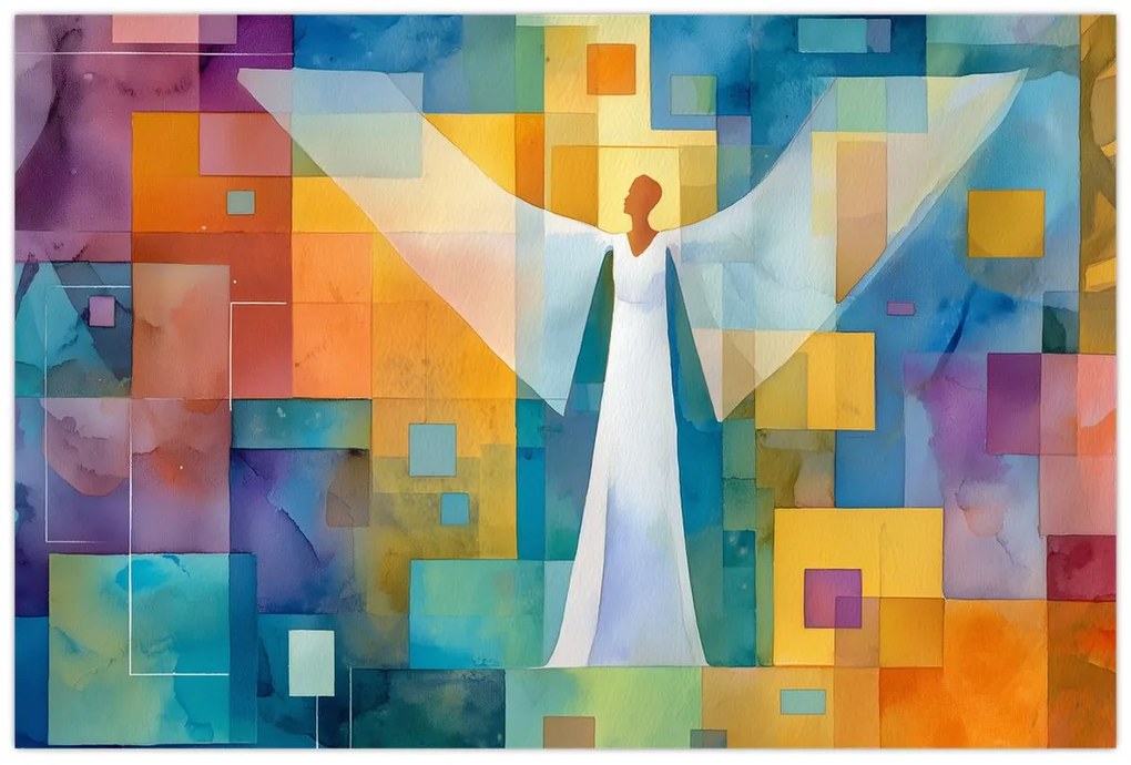 Tablou - Înger geometric (90x60 cm)