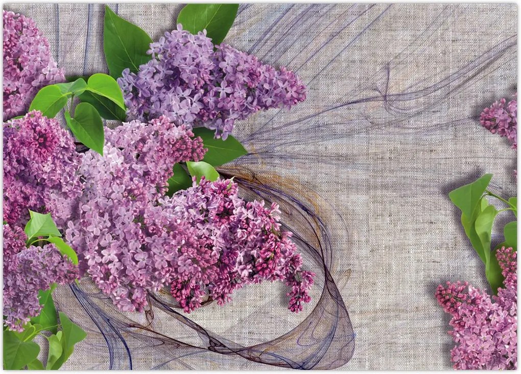 Tablou - Flori de liliac (70x50 cm)