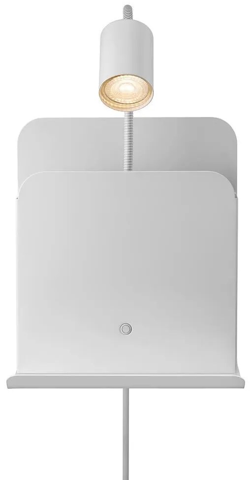 Aplica de perete, mufa USB, design modern ROOMI alb 2112551001 NL