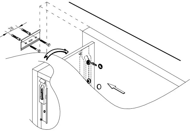 Dulap inalt suspendat Kolpasan, Pandora, 130cm, alb